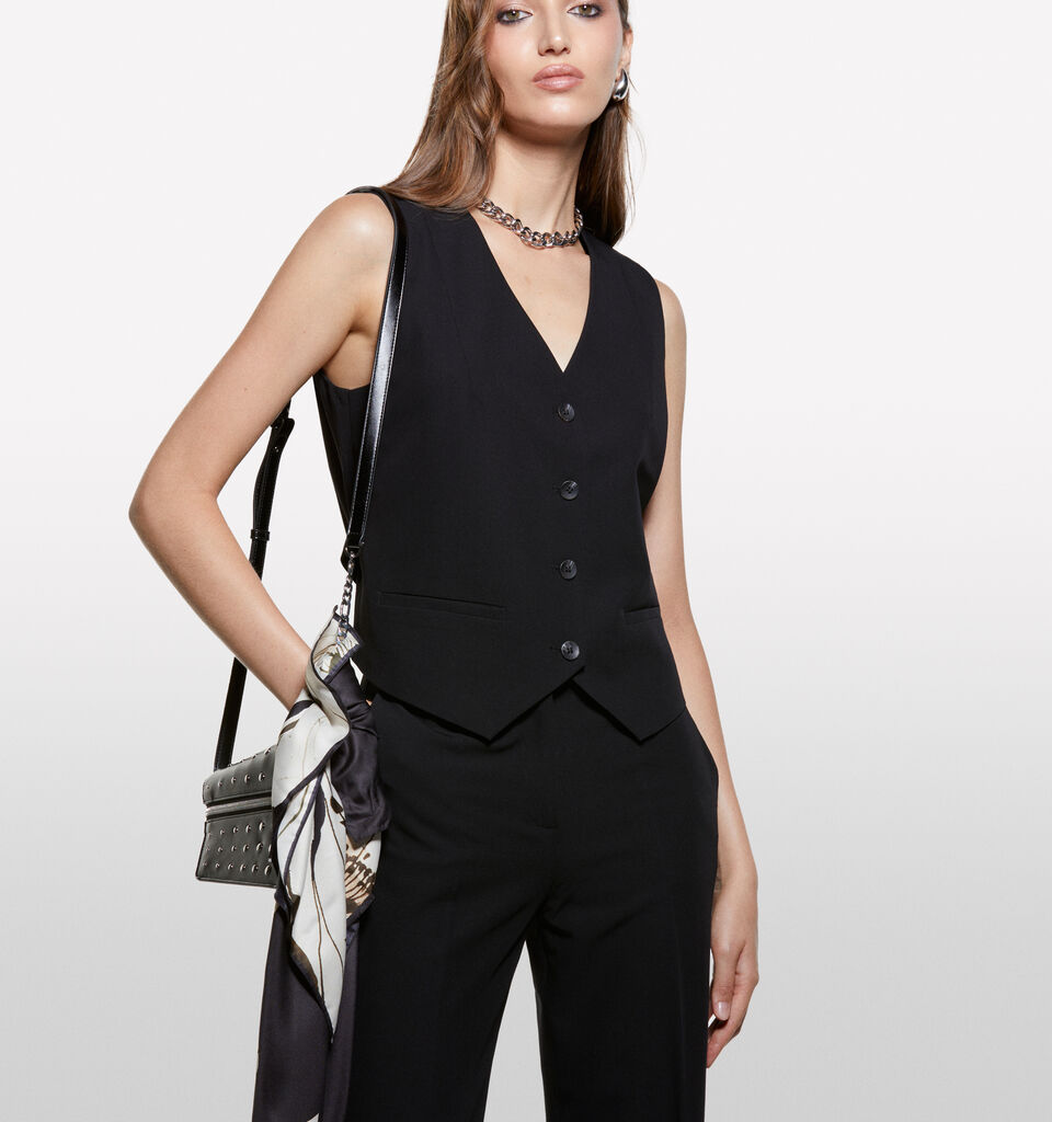 Colete preto slim fit - coletes para mulher - Preto | Sisley image number 3